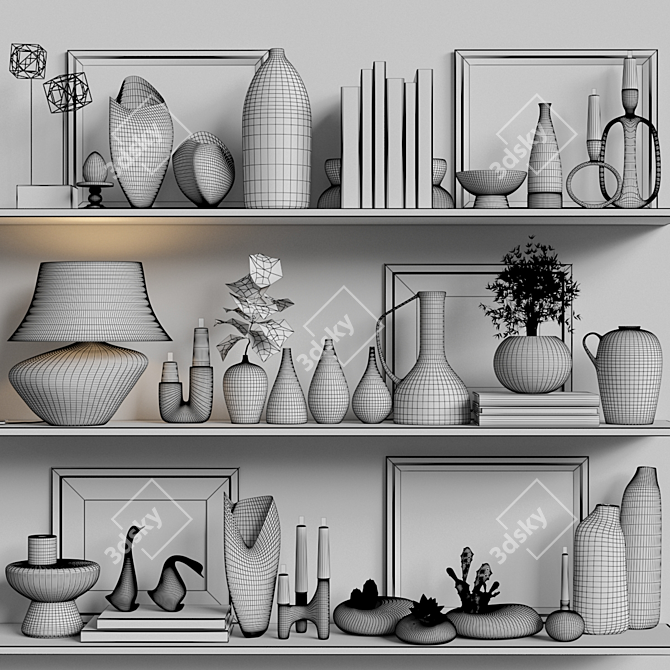 Modern Decor Set 2015 3D model image 7