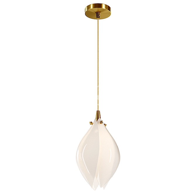 Sleek Pendant Light Fixture 3D model image 2