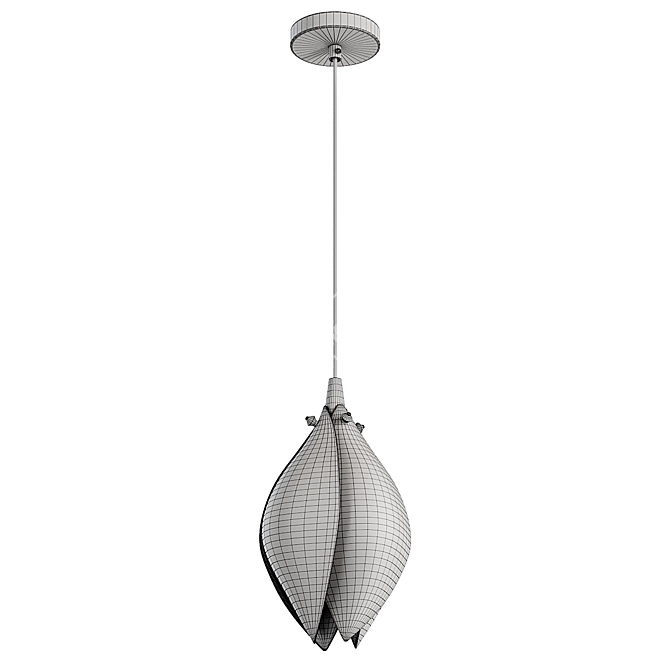 Sleek Pendant Light Fixture 3D model image 3