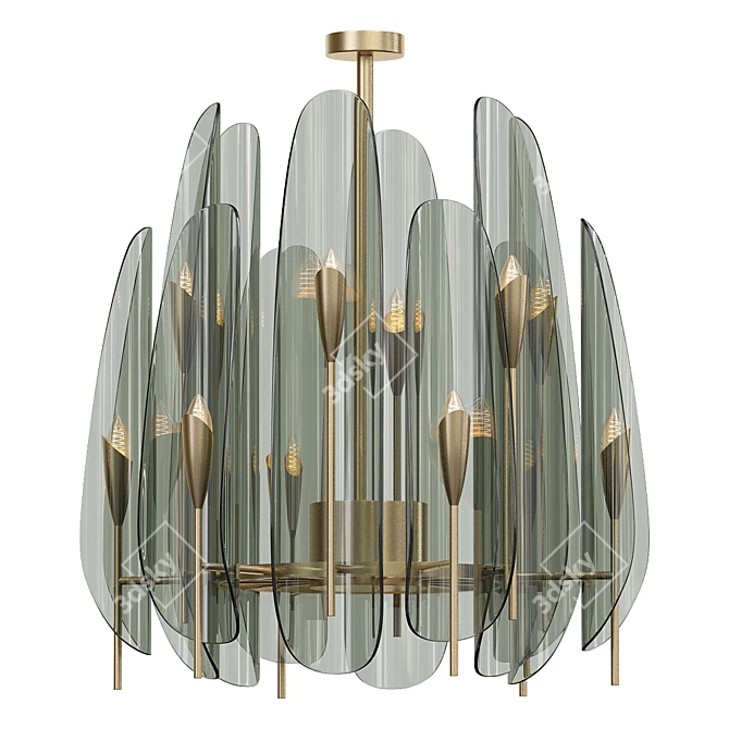 Elegant Max Ingrand Chandelier 3D model image 1