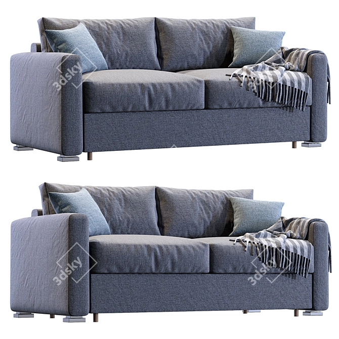 Modern AMSTERDAM Sofa Design 3D model image 2