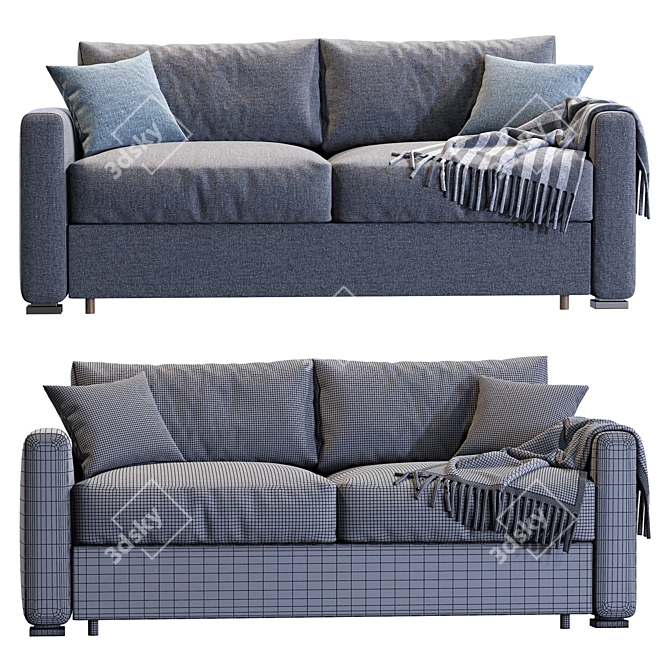 Modern AMSTERDAM Sofa Design 3D model image 5