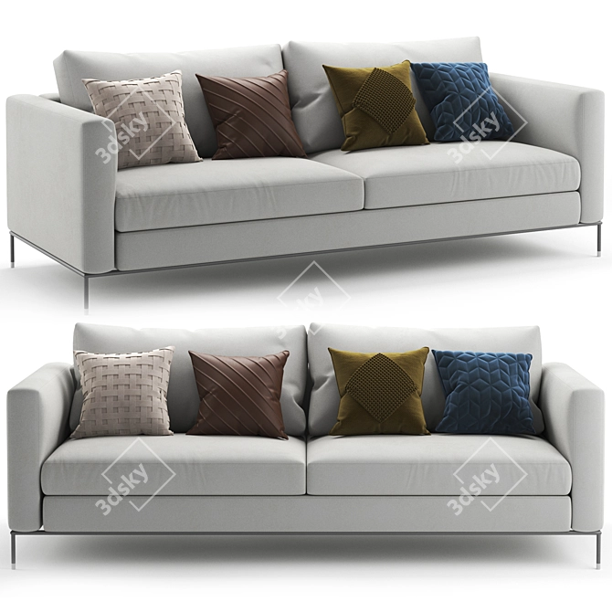 Modern Felis Larson Sofa Design 3D model image 1