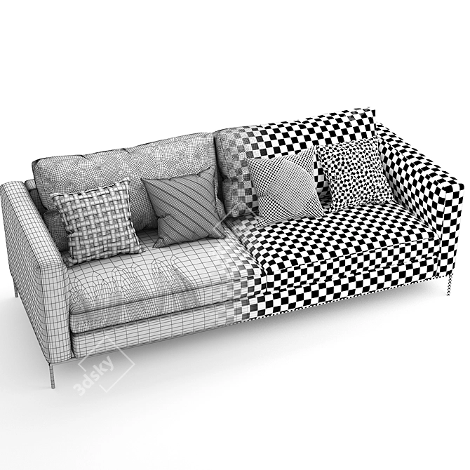 Modern Felis Larson Sofa Design 3D model image 3