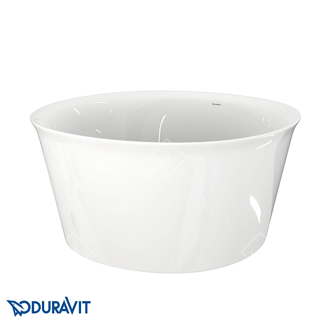 DURAVIT White Tulip Freestanding Bathtub 3D model image 1