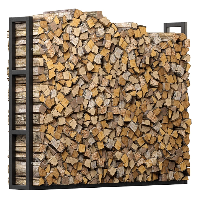  Rustic Firewood Decor Pack 3D model image 1