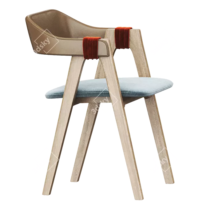 Elegant Mathilda Chair by Moroso 3D model image 2