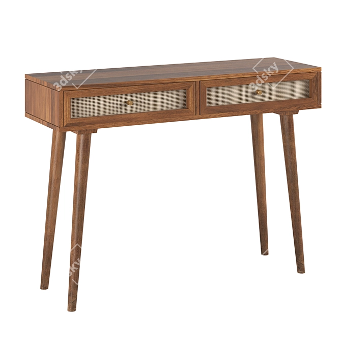 Elegant Serafina Laptop Desk 3D model image 1