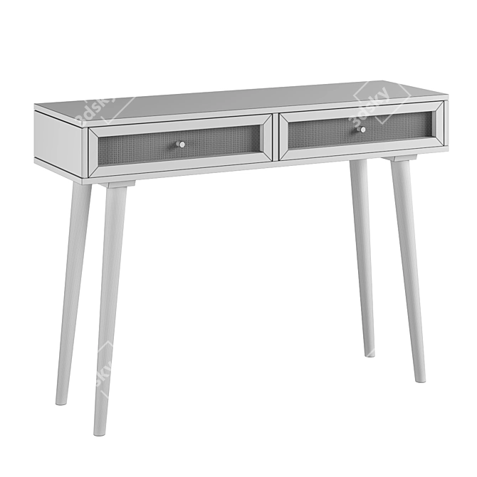 Elegant Serafina Laptop Desk 3D model image 7