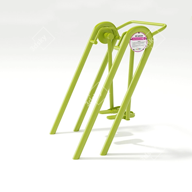 Outdoor Fitness Equipment Set 3D model image 3