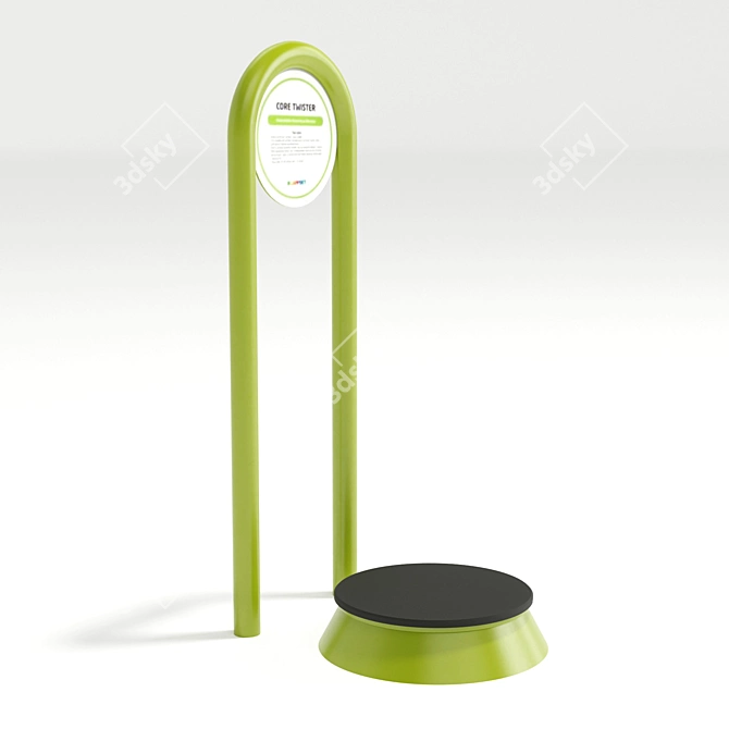 Outdoor Fitness Equipment Set 3D model image 4