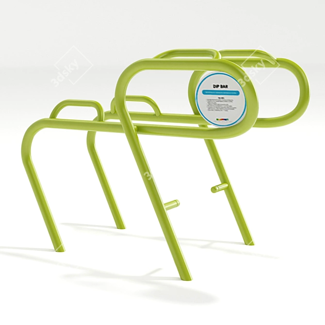 Outdoor Fitness Equipment Set 3D model image 5