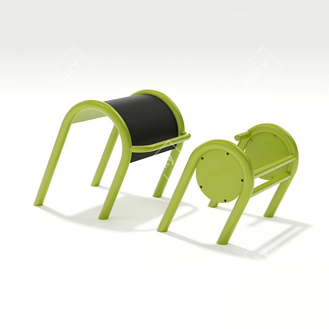 Outdoor Fitness Equipment Set 3D model image 9