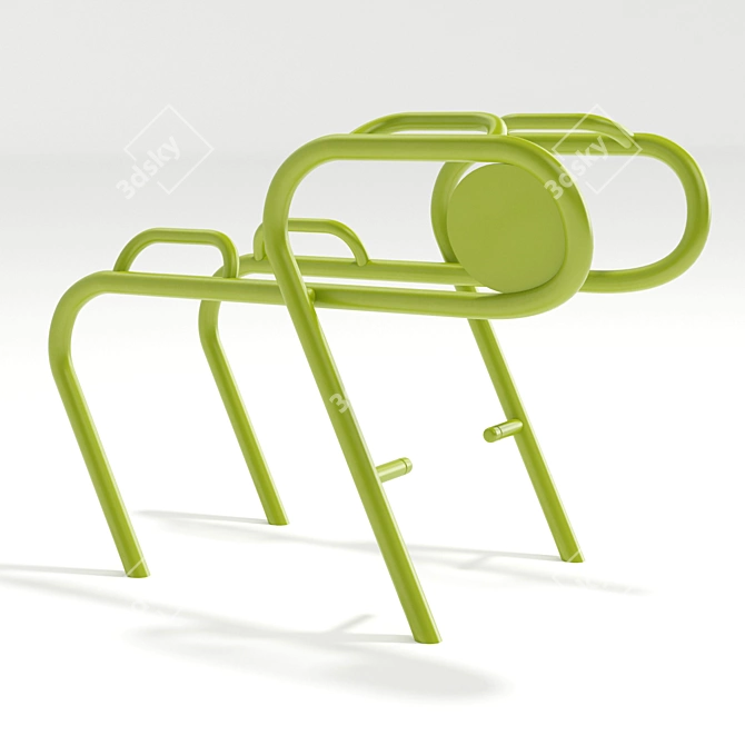 Outdoor Fitness Equipment Set 3D model image 11