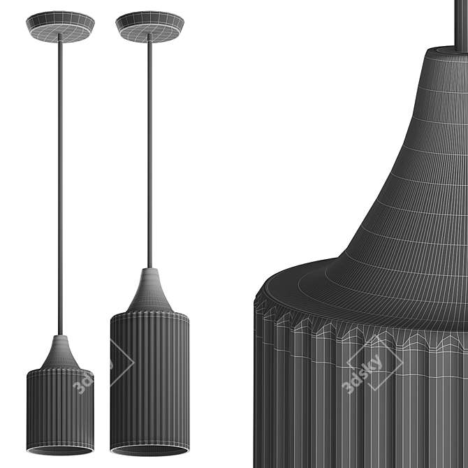 Tumwater Pendant Lights by Cedar and Moss 3D model image 2