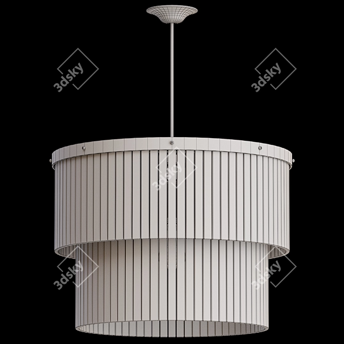 Modern Ceiling Lamp Fixture 3D model image 2