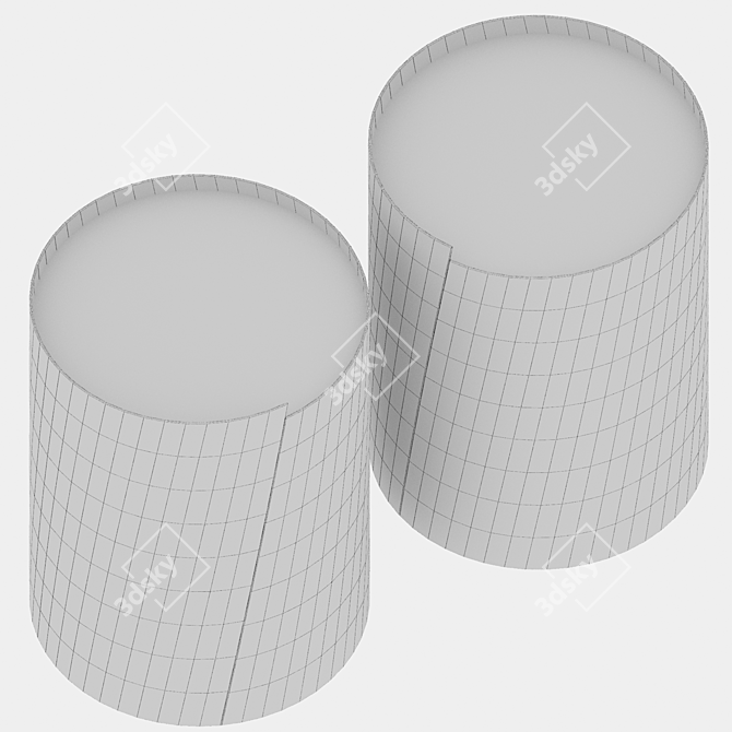 Antares Round Side Table Polys 2604 3D model image 3