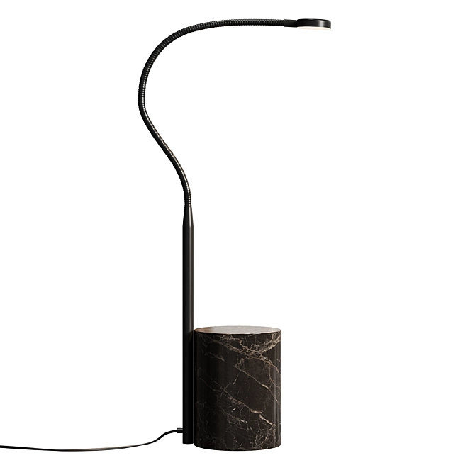 Gino Flex Lamp Gunmetal Grey 3D model image 2