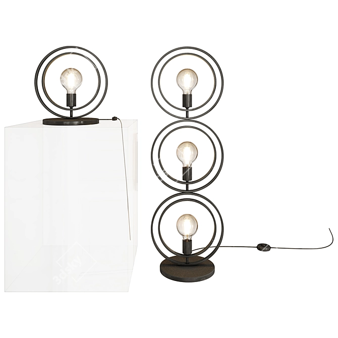 Tricia 3-Light Floor Lamp 3D model image 3