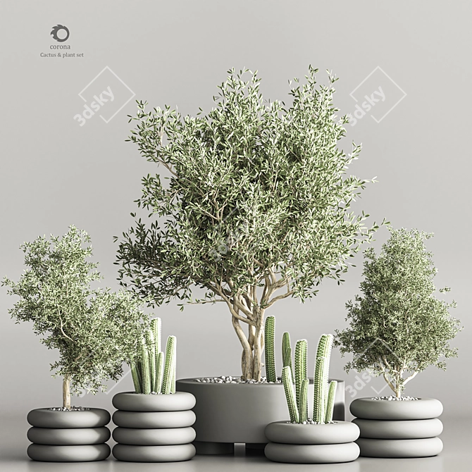 Stylish Indoor Plant Stand 2015 3D model image 1