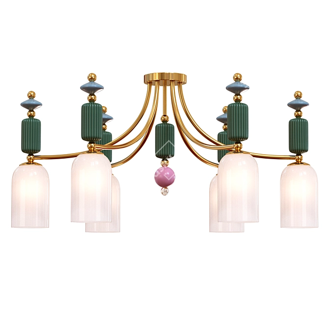 Elegant Odeon Light Candy Fixture 3D model image 1