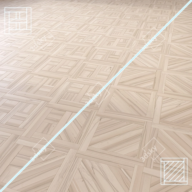 Premium 3D Wood Floor Model 3D model image 1