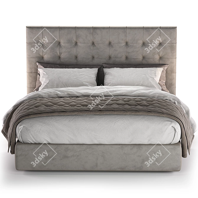 Modern Stylish Bolzan Freedom Bed 3D model image 3