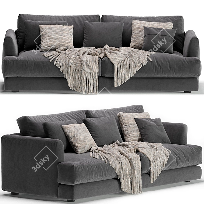 West Elm Haven Sofa 84 3D model image 5