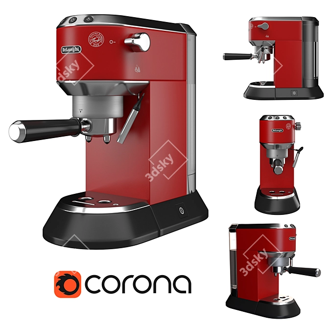 DeLonghi EC685 Espresso Machine 3D model image 8