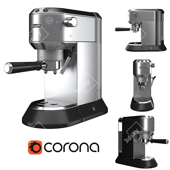 DeLonghi EC685 Espresso Machine 3D model image 10