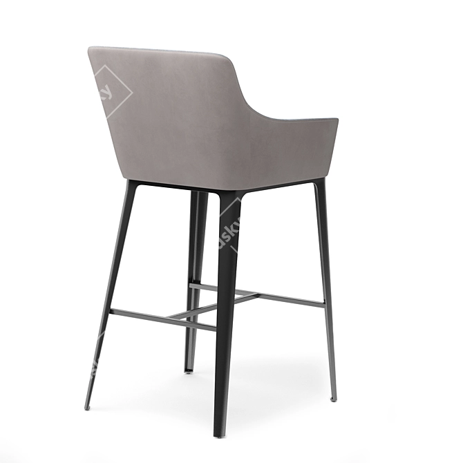 Sleek Dunbar Barstool Design 3D model image 5