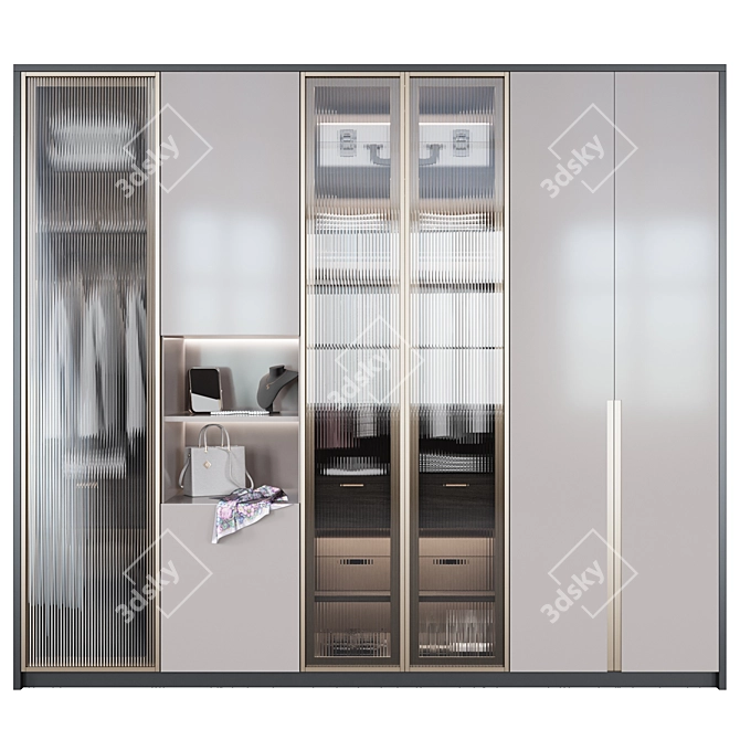 Adjustable Storage Wardrobe 3D model image 1