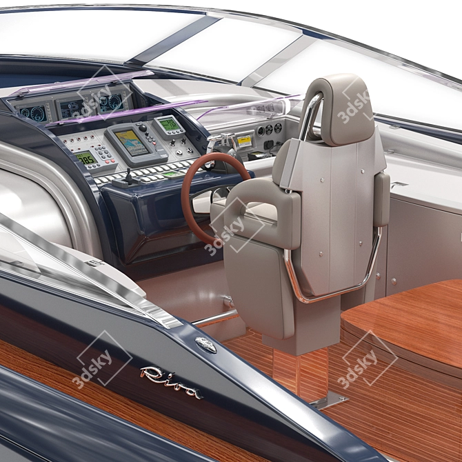 Luxury Riva RIVARAMA Yacht 3D model image 5