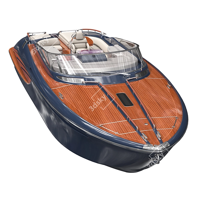 Luxury Riva RIVARAMA Yacht 3D model image 7