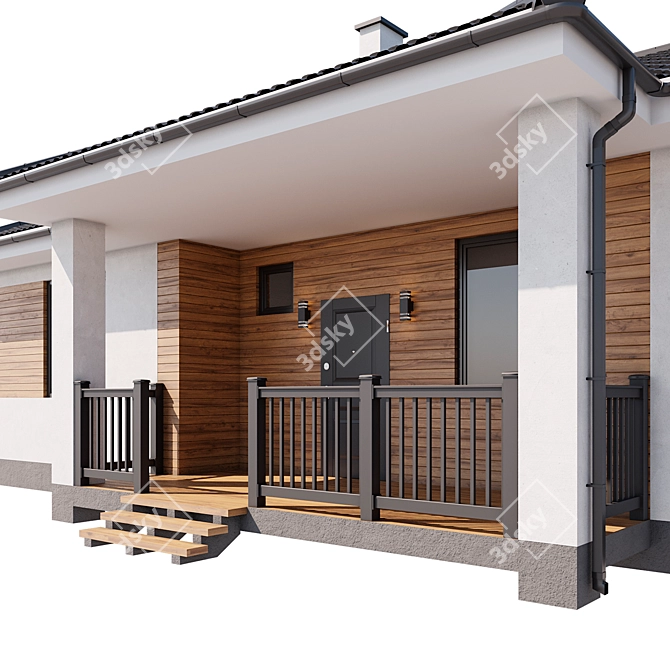 Spacious Country House 120 sq.m. 3D model image 2