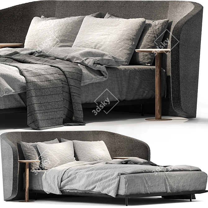 Modern V-Ray Noctis Bed 3D model image 1