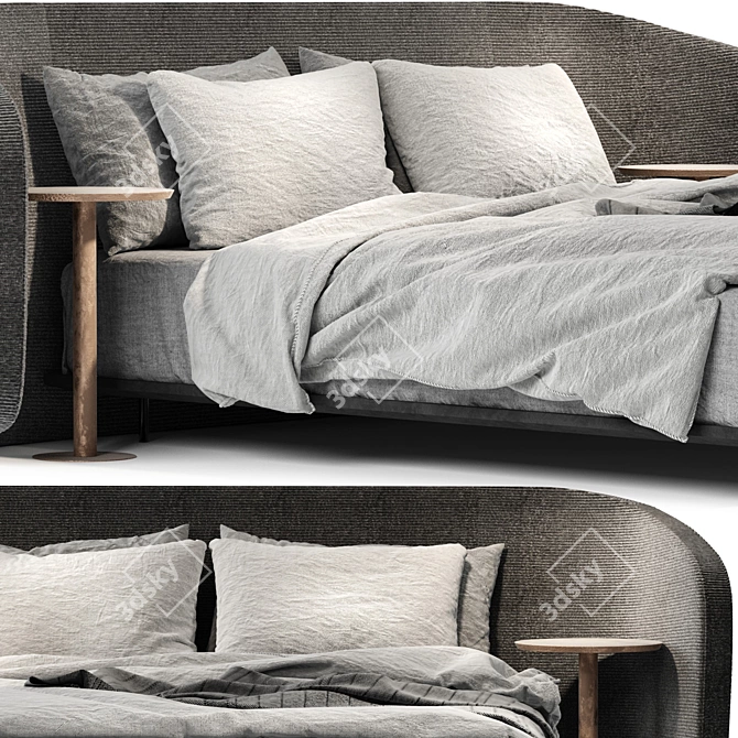 Modern V-Ray Noctis Bed 3D model image 2