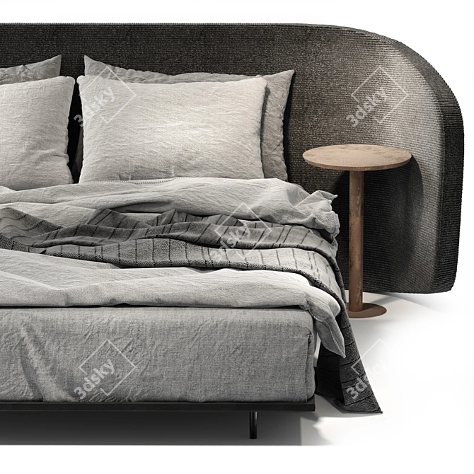 Modern V-Ray Noctis Bed 3D model image 4