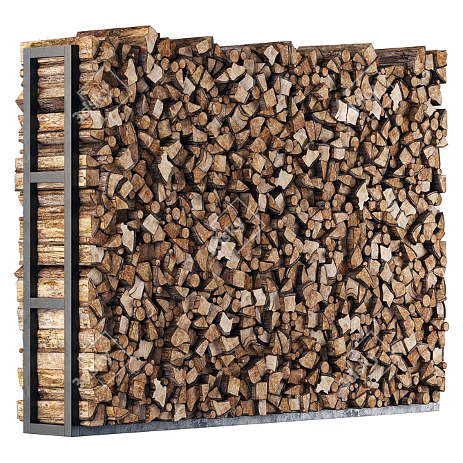 Firewood Decor Pack with Textures 3D model image 5