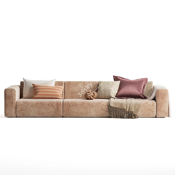 Modernize Your Space with fonQ Sofa 3D model image 3