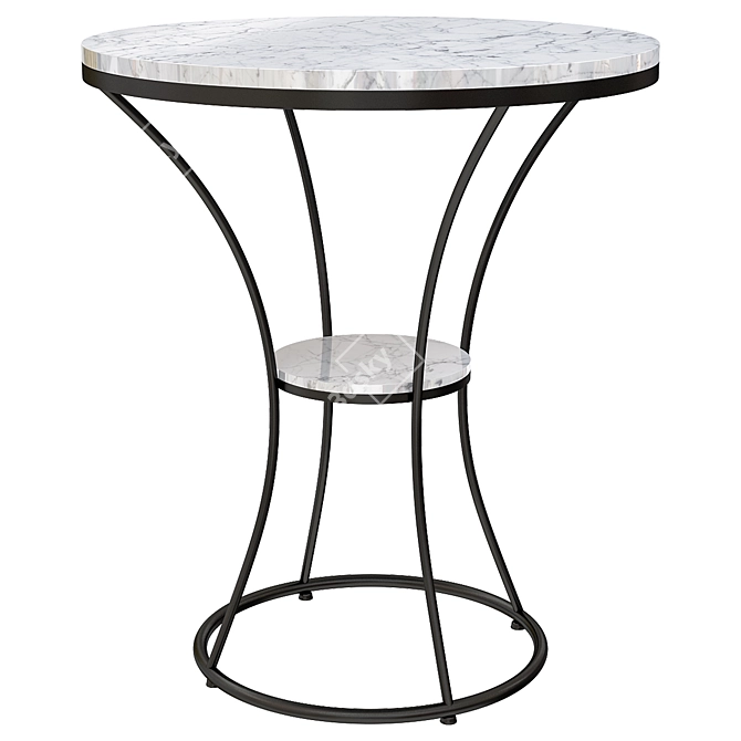 Modern Scandinavian Coffee Table 3D model image 1