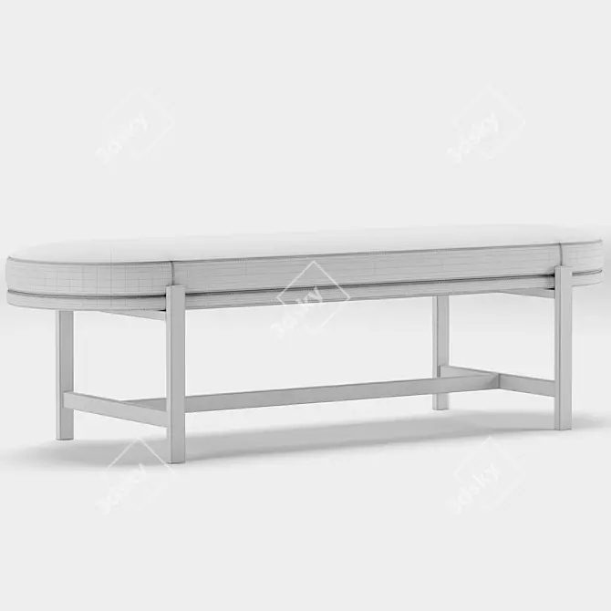 Modern COLBERT Indoor Bench Design 3D model image 4