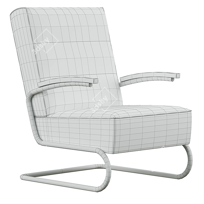 Modern Chair: Low Poly Design 3D model image 3