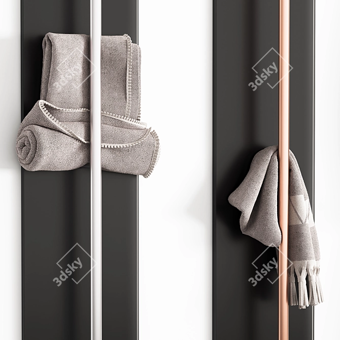 Luxury Towel Set 002 3D model image 2