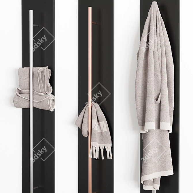 Luxury Towel Set 002 3D model image 3