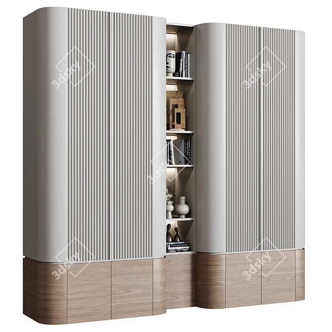 Modern Style Wardrobes 44 3D model image 2