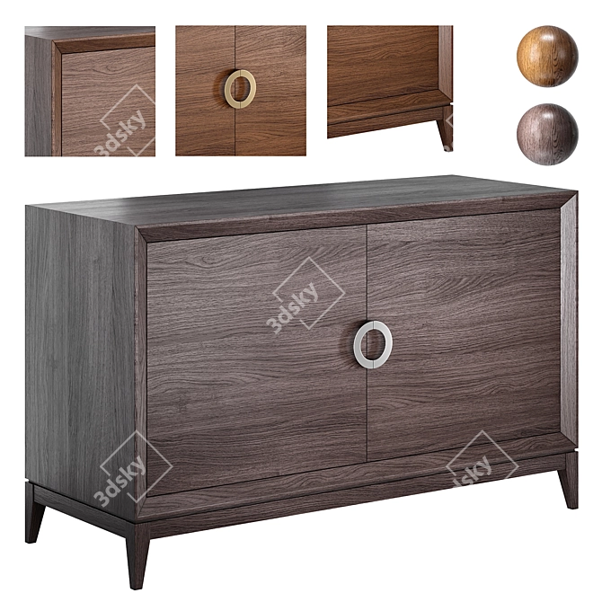 Classico Italiano Toscana 2-Door Chest 3D model image 1