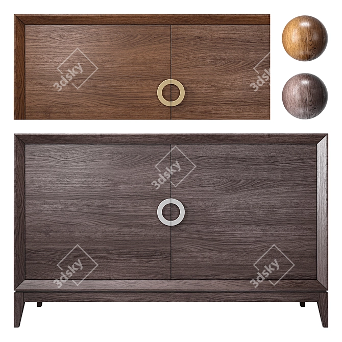 Classico Italiano Toscana 2-Door Chest 3D model image 2