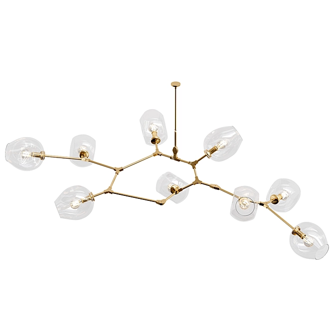 Contemporary Bubble Chandelier 3D Model 3D model image 1