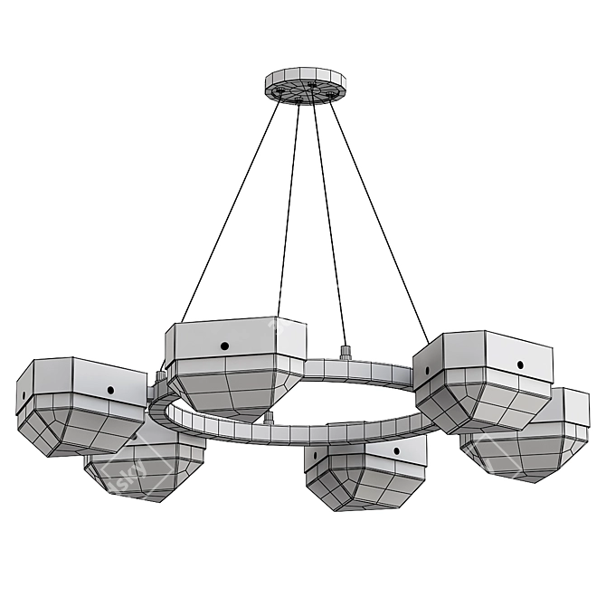 Modern Design Gallery Chandelier 2013 3D model image 2